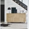 Buffet RIVAGE 195 cm - Chêne ton brut, décor gouge - Girardeau