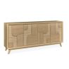 Buffet RIVAGE 224 cm - Chêne ton brut, décor gouge - Girardeau