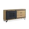 Buffet SUNSET 205 cm - Chêne et métal perforé - Girardeau