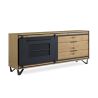 Buffet SUNSET 230 cm - Chêne et métal perforé - Girardeau