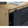 Buffet SUNSET 230 cm - Chêne et métal perforé - Girardeau