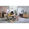 Buffet SUNSET 230 cm - Chêne et métal perforé - Girardeau