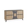 Buffet OMEGA 175 cm - Chêne et céramique grise veinée - Girardeau