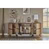 Buffet OMEGA 200 cm - Chêne et céramique grise veinée - Girardeau
