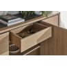 Buffet OMEGA 175 cm - Chêne et céramique grise veinée - Girardeau