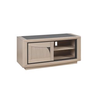 Meuble TV FARO 120 cm - Chêne et céramique grise - Girardeau