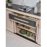 Buffet FARO 230 cm - Chêne et céramique grise - Girardeau