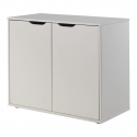 Commode Piny blanc à 2 portes pour lit enfant 85 cm 