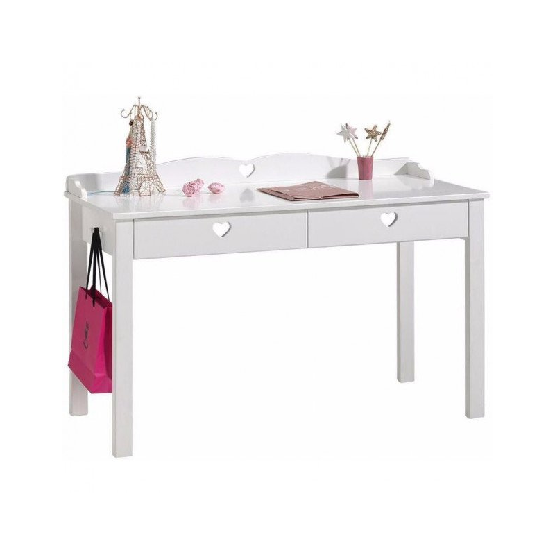 Bureau enfant Adora blanc 130 cm