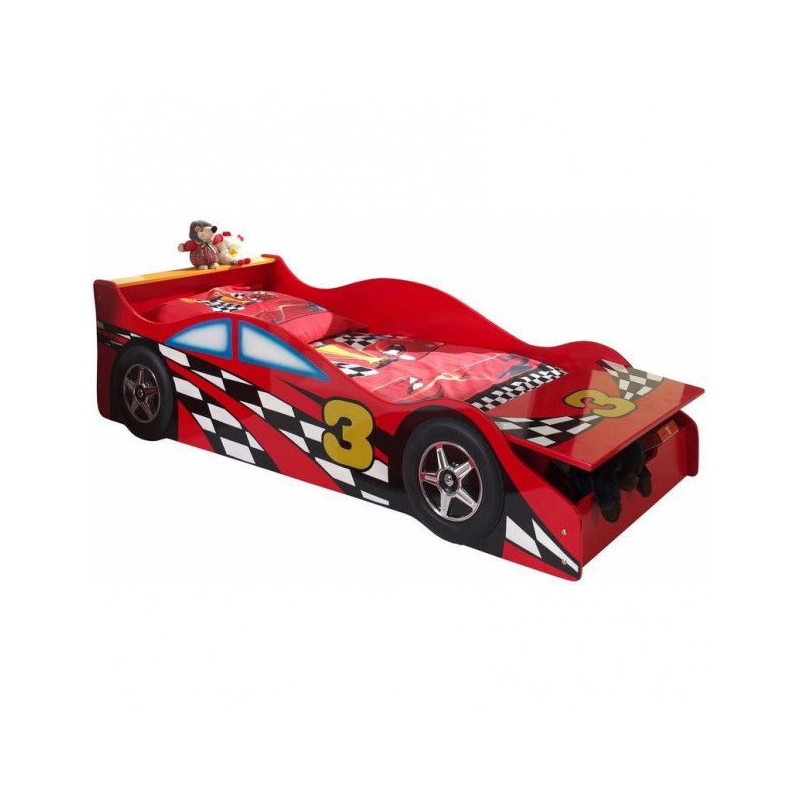 Lit voiture Racer rouge 70x140 cm 