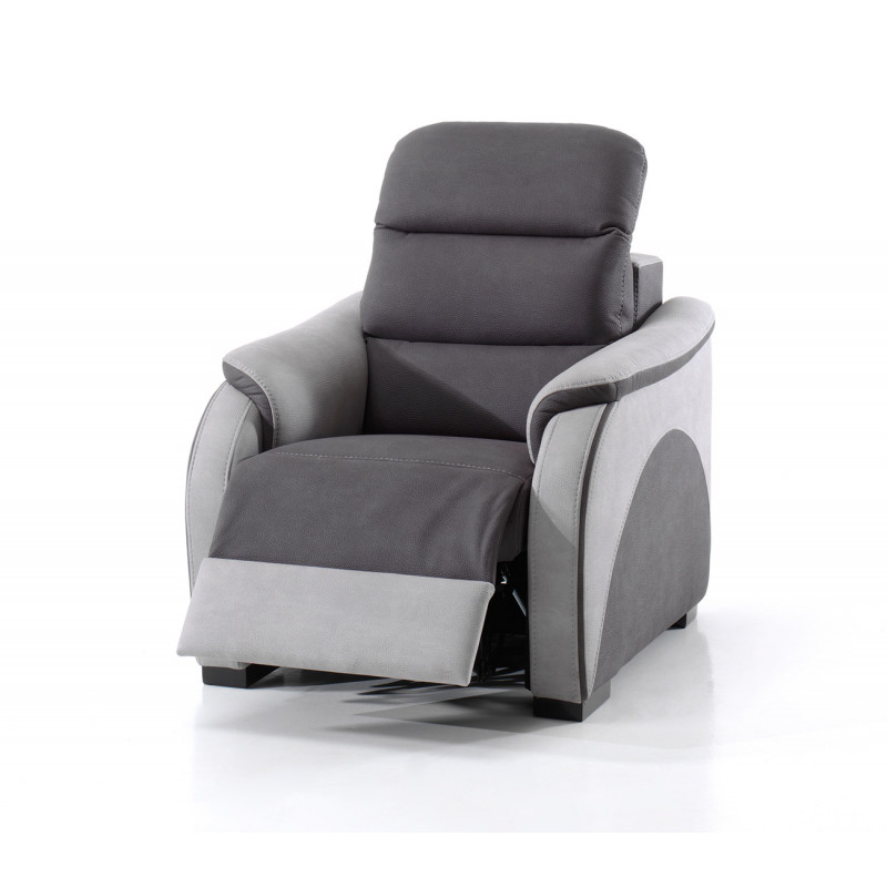Fauteuil relax électrique en tissu DUERO