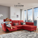 Canapé d'angle 258 cm en tissu Planopoly Motion 1926 avec 2 relax manuels de la marque HIMOLLA