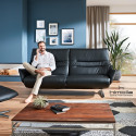 Canapé 3 places fixes 184 cm Lounger 4905 en cuir de la marque HIMOLLA