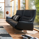 Canapé 3 places fixes 214 cm Lounger 4905 en cuir de la marque HIMOLLA