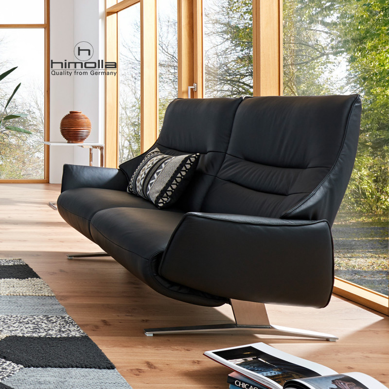 Canapé 3 places fixes 214 cm Lounger 4905 en cuir de la marque HIMOLLA