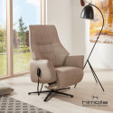 Fauteuil relax électrique en cuir S-Lounger 7905 avec 1 moteur de la marque HIMOLLA