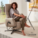 Fauteuil relax électrique en cuir S-Lounger 7905 avec 2 moteurs de la marque HIMOLLA
