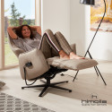 Fauteuil relax électrique 3 moteurs S-Lounger 7905 en cuir avec lift releveur de la marque HIMOLLA
