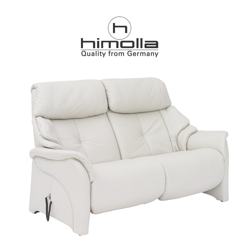 Canapé 2 places 173 cm CUMULY 4217 en cuir avec 2 relax électriques de la marque HIMOLLA