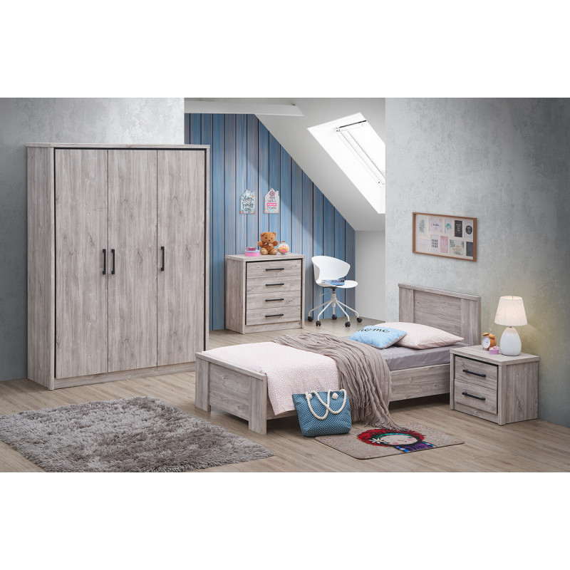 Chambre enfant complète CELIA avec armoire 3 portes