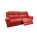 Canapé 2,5 places en cuir RS-11475 avec 2 relax électriques
