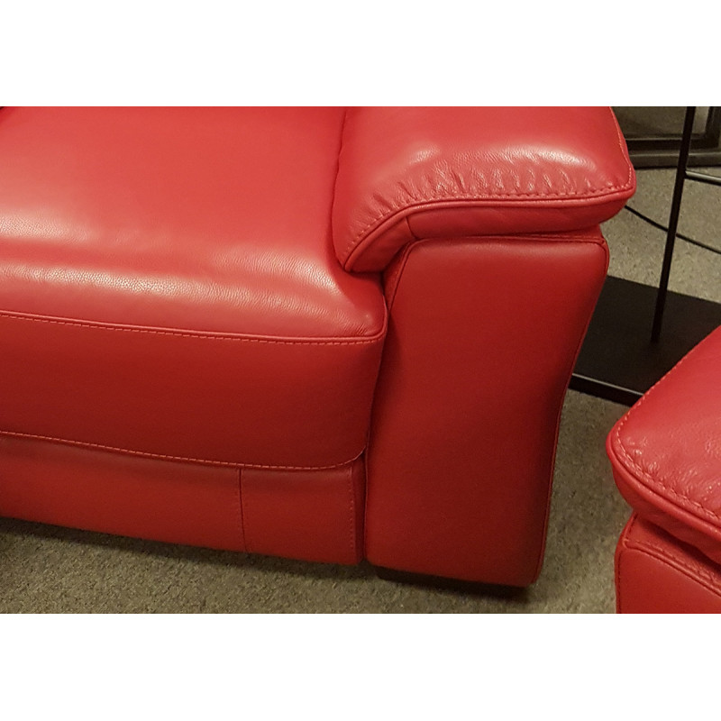 JTWEB Protège-Fauteuil Relax Rouge – Housse Imperméable Avec Bretelles Réglables 2,5 Cm, Antidérapante Pour Canapé Inclinable