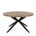 Table à manger ronde CARMA VIGO en Lamulux décor Mango