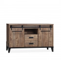 Buffet 160 cm Vigo avec 2 portes et 2 tiroirs, en décor Mango