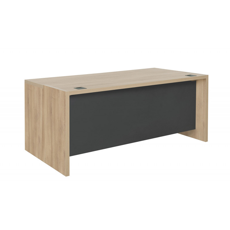 Bureau simple BRABANT en 180 cm ou 200 cm - proposé en 2 finitions