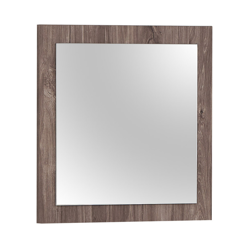 Mirroir carré 55 cm CALINE en décor chêne d'automne