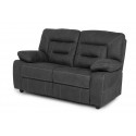 Canapé 2 places en tissu 164 cm OPORTO avec 2 relax électriques