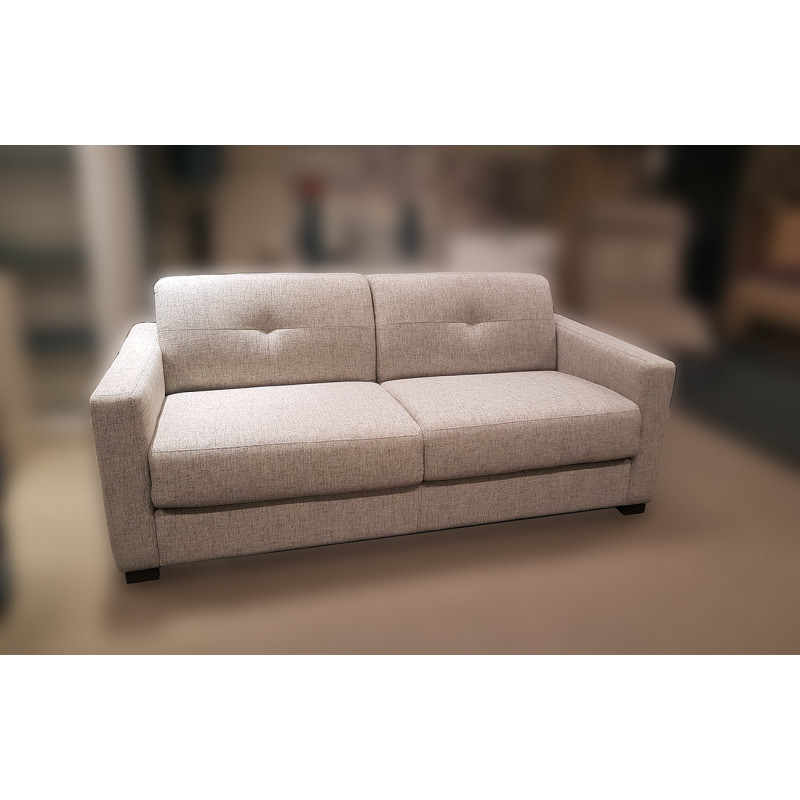 Canapé 3 places fixes BARDOLINO 194 cm en tissu de fabrication italienne