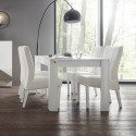 Table de salle à manger Hampton Blanc possible en 3 dimensions