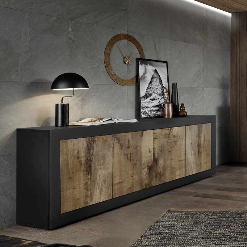 FOREHILL Buffet Cuisine, Meuble Cuisine avec 4 Portes 1 Tiroir, Meuble de Rangement avec Trou de Câbles Étagères Réglables Vaisselier Salle à Manger pour Micro-Ondes 75x40x180cm FOREHILL Buffet Cuisine, Meuble Cuisine avec 4 Portes 1 Tiroir, Meuble de Rangement avec Trou de Câbles Étagères Réglables Vaisselier Salle à Manger pour Micro-Ondes 75x40x180cm