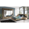 Chambre adulte JADE en décor chêne colonial